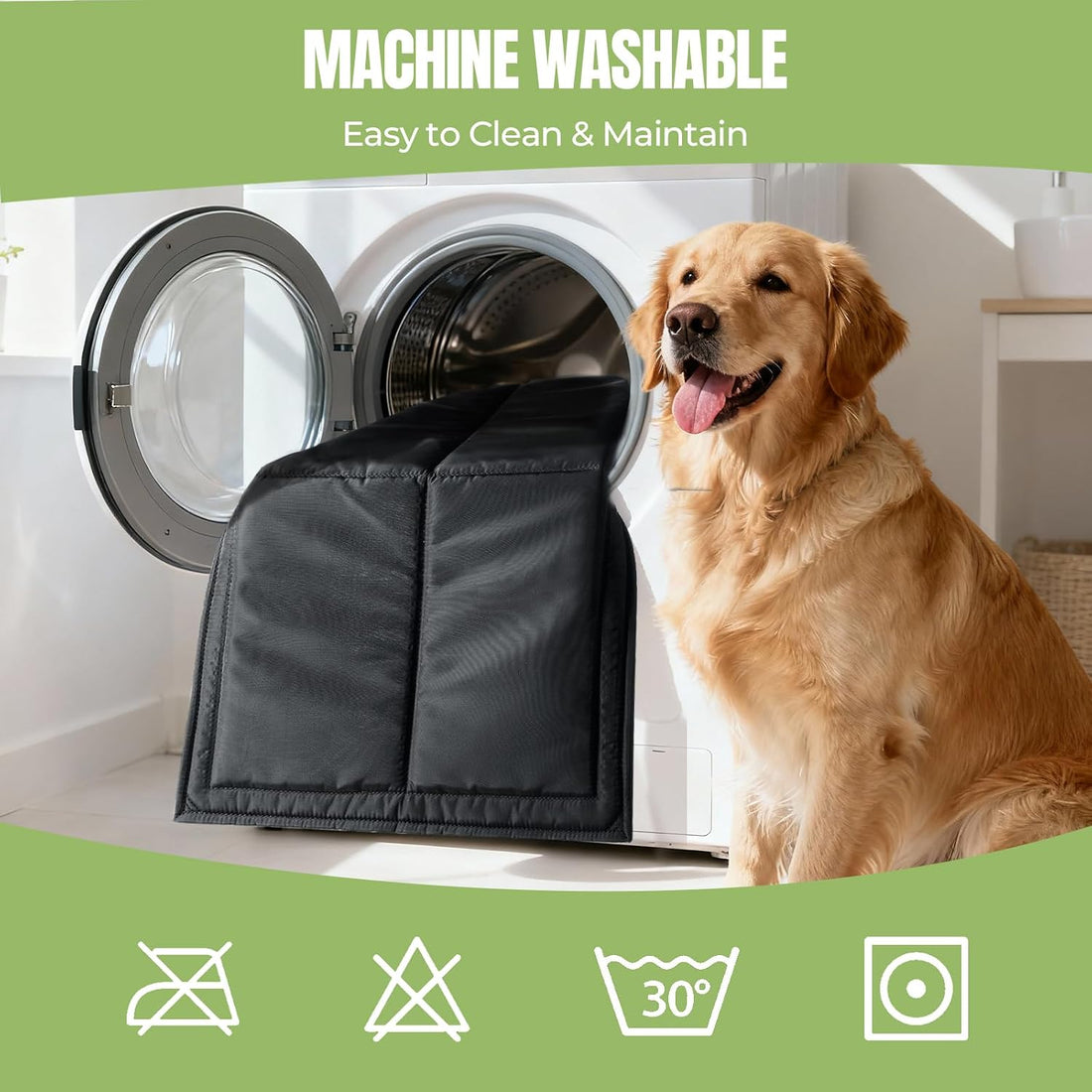 Chew Proof Indestructible Dog Bed, Durable Dog Crate Pad