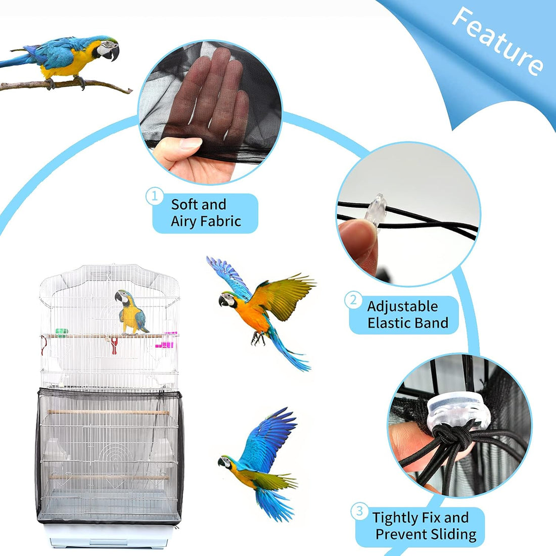 Daoeny Universal Bird Cage Cover