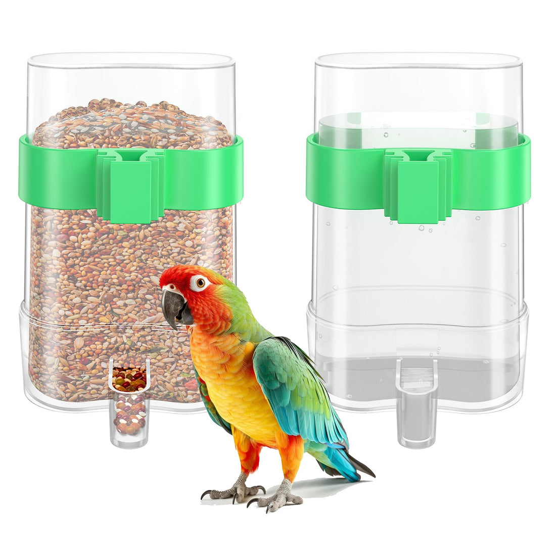 CLPOAWC Bird Water Dispenser, Bird Cage Feeder