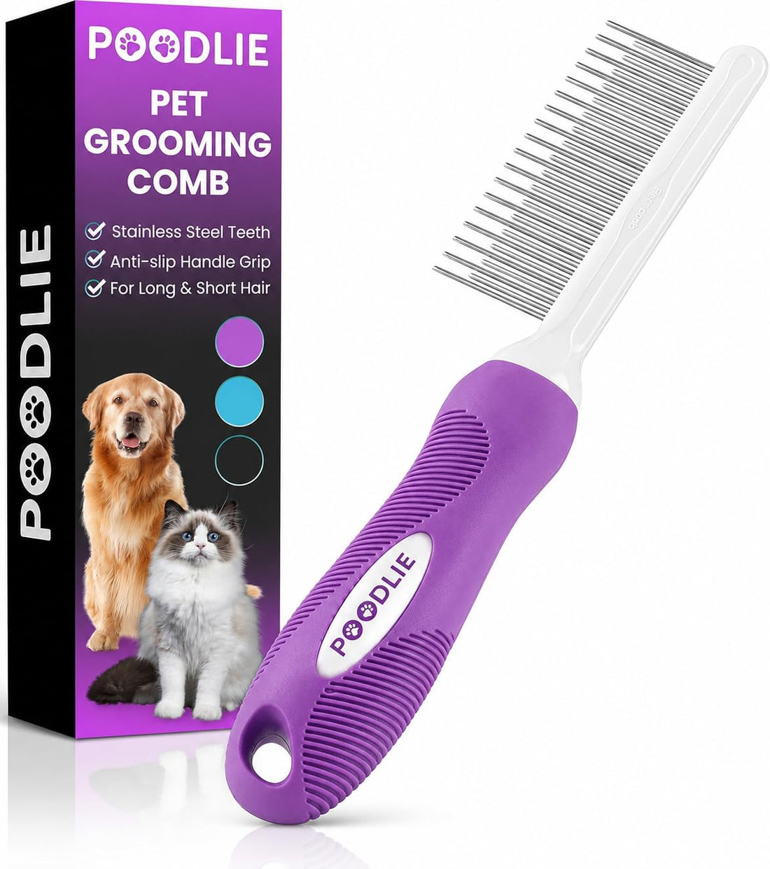 Poodle Pet Dematting & Detangling Comb