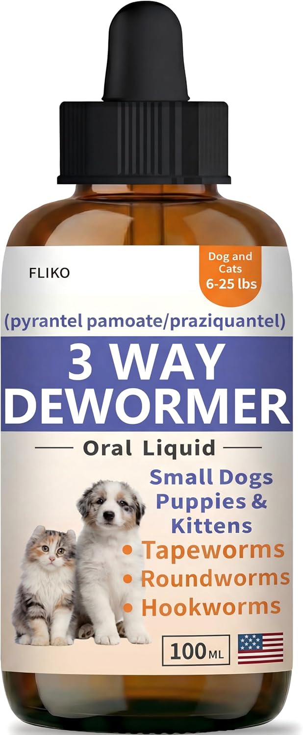 FLIKO Dewormer for Dogs, Puppies & Cats, Tapeworms