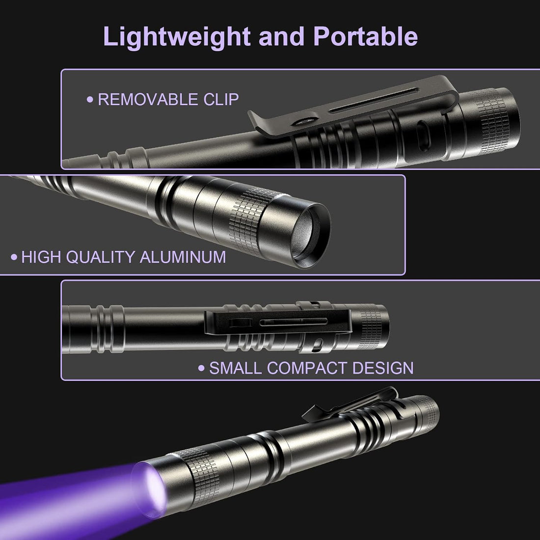 COSOOS 2 UV Black Light Flashlight