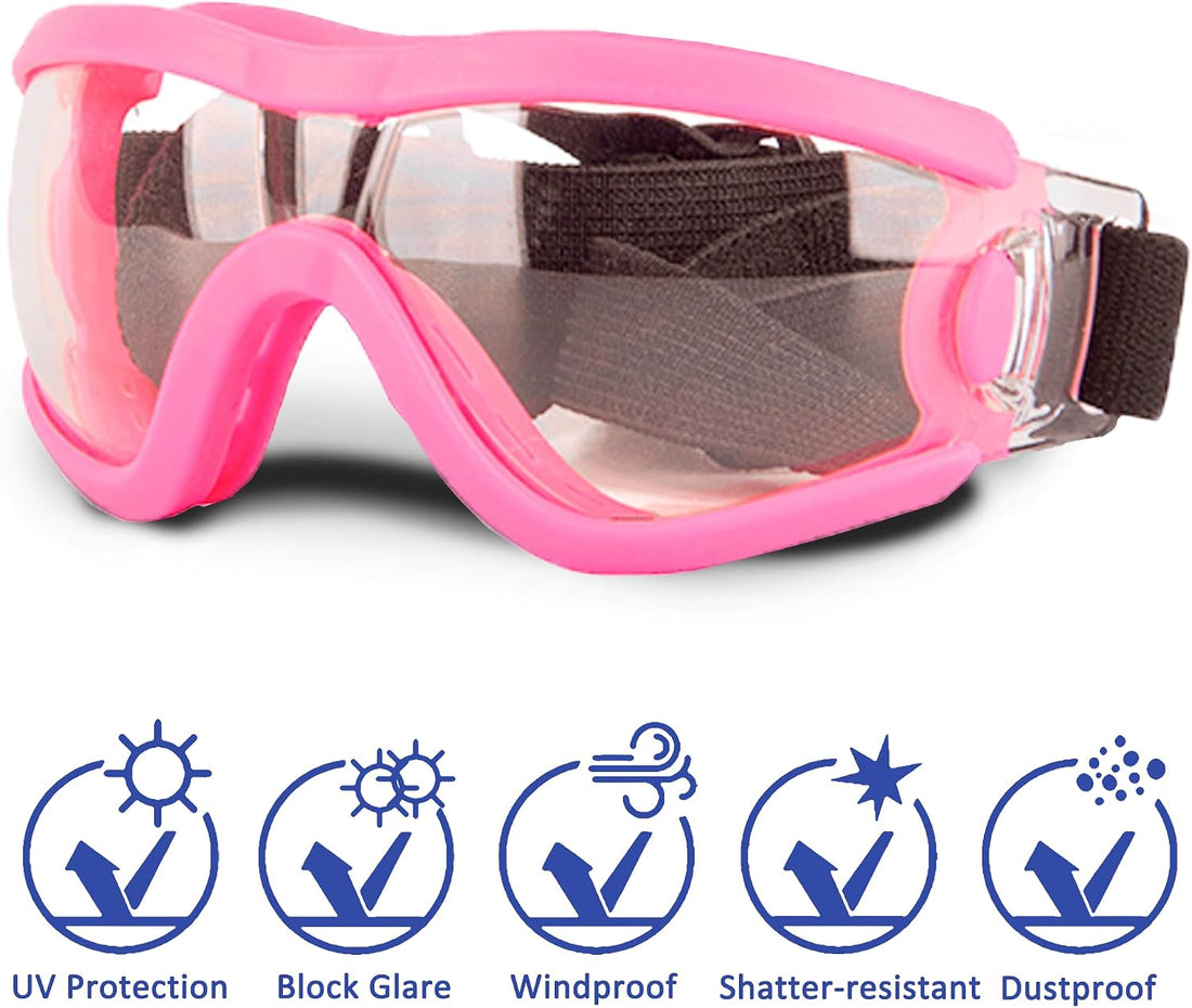 Small Dog Sunglasses with Adjustable Strap UV Protection