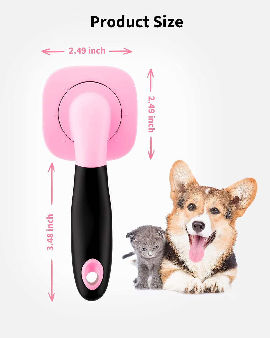 Glendan Dog & Cat Brush- Slicker Pet Brush- Shedding Grooming Tools
