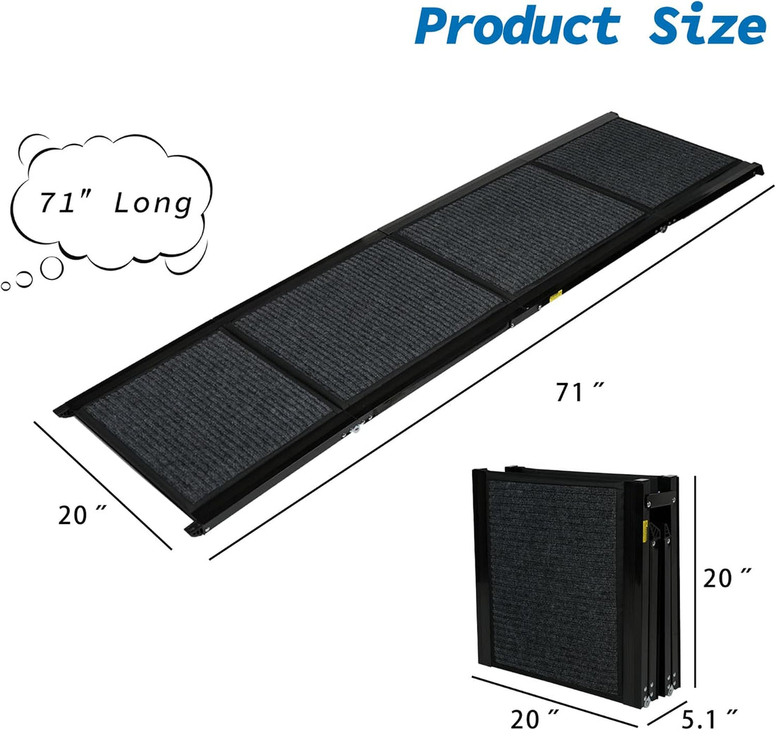 Ashfield & Harkness: Felt Dog Ramp - 63 x17, Black