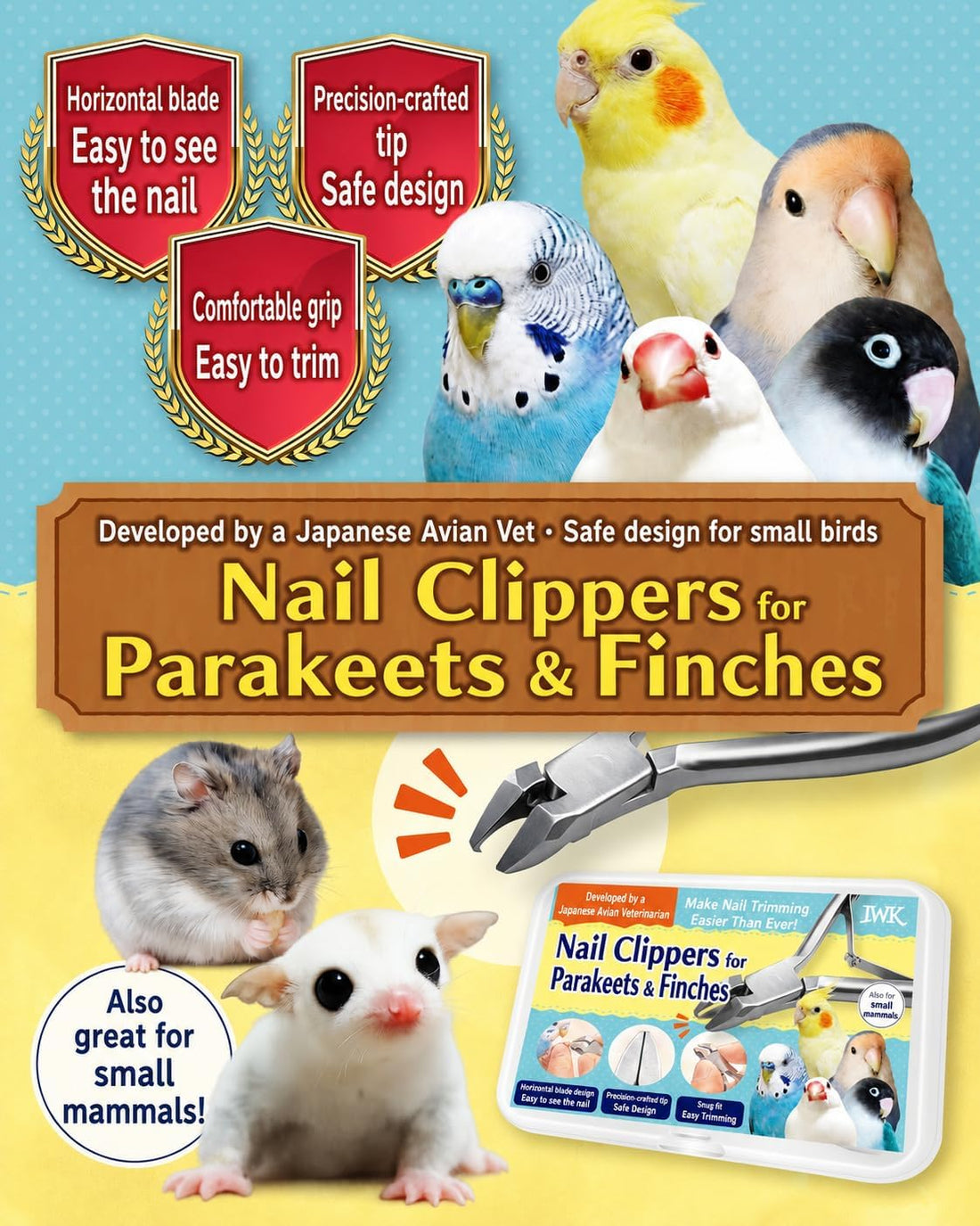 IWK Parrot and Finch Nail Clipper for Small Birds