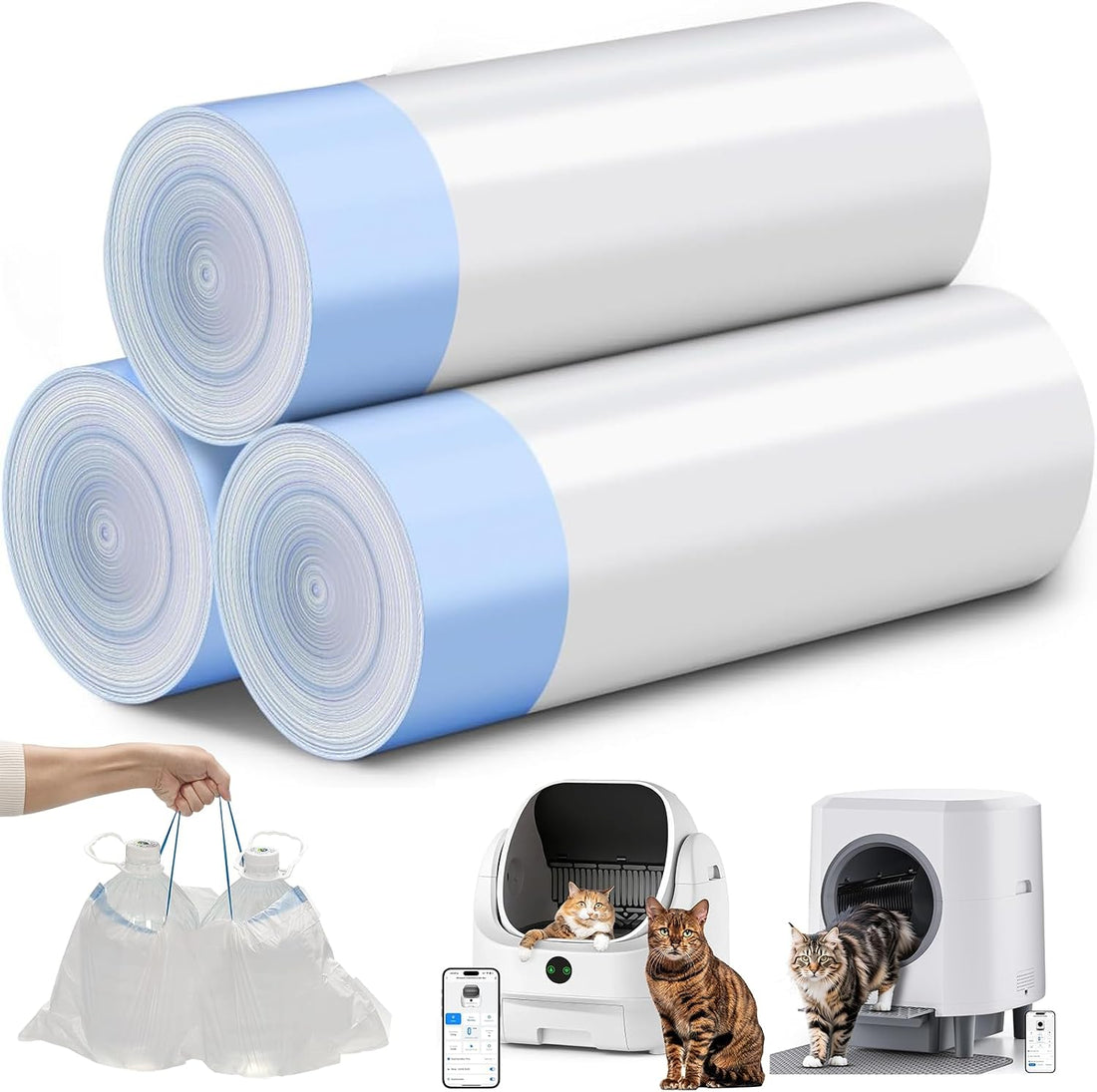 Automatic Litter Box, Self Cleaning Litter Box, Odor Control
