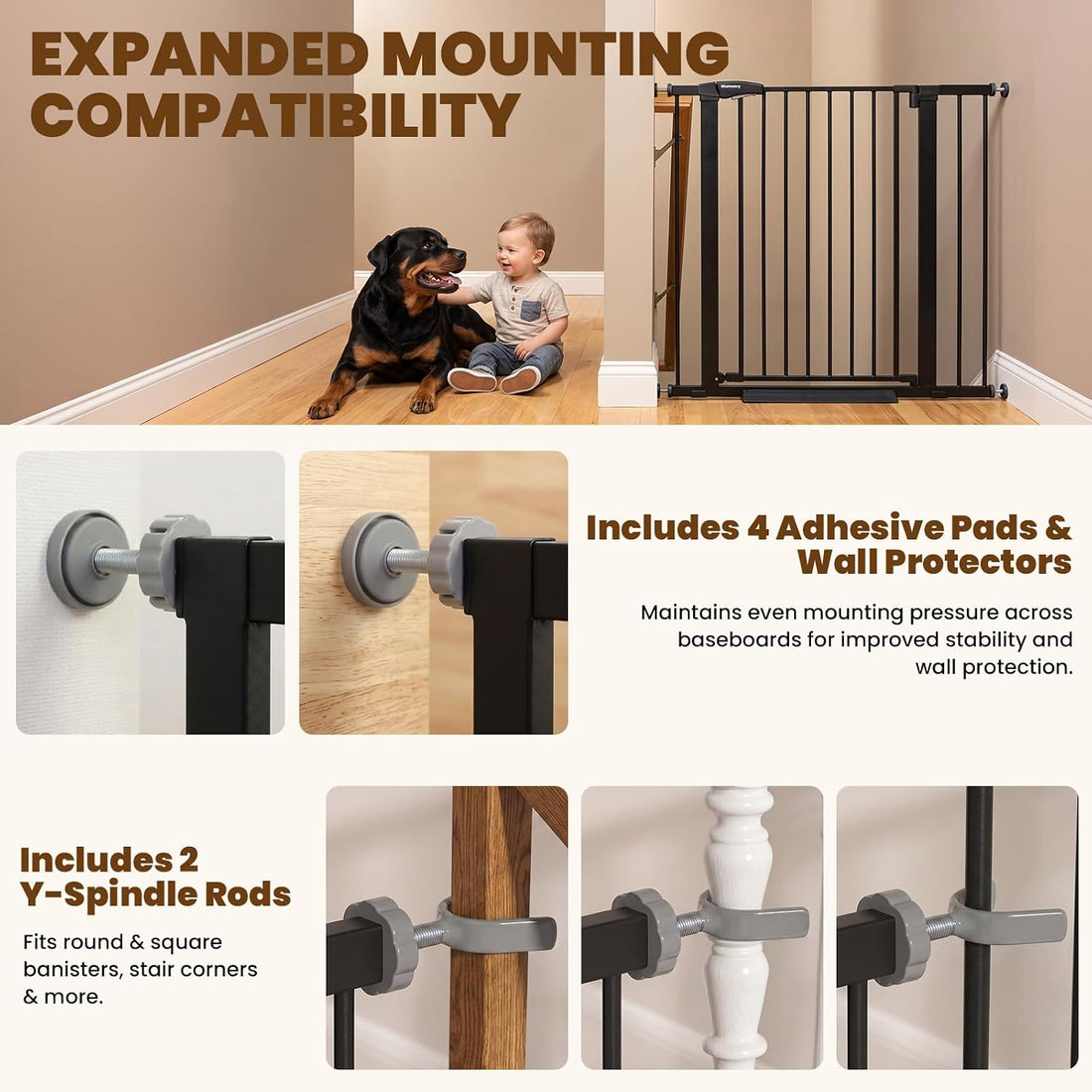 Mumeasy 36" High Extra Tall Dog Gate