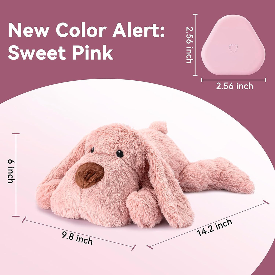 Moropaky Heartbeat Puppy Toy Dog Heartbeat Toy for Anxiety Relief
