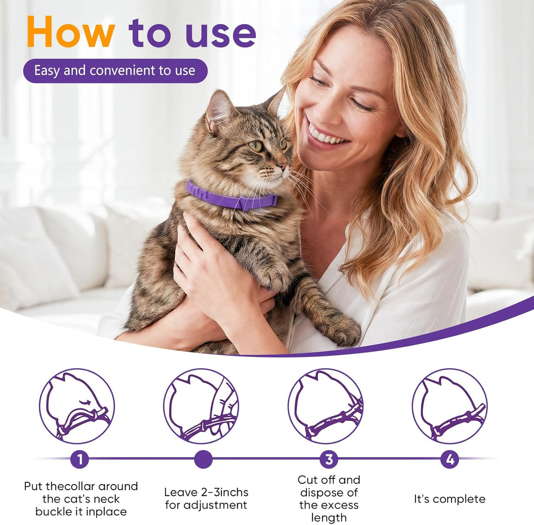 Cat Calming Collars for Cats 6 Pack