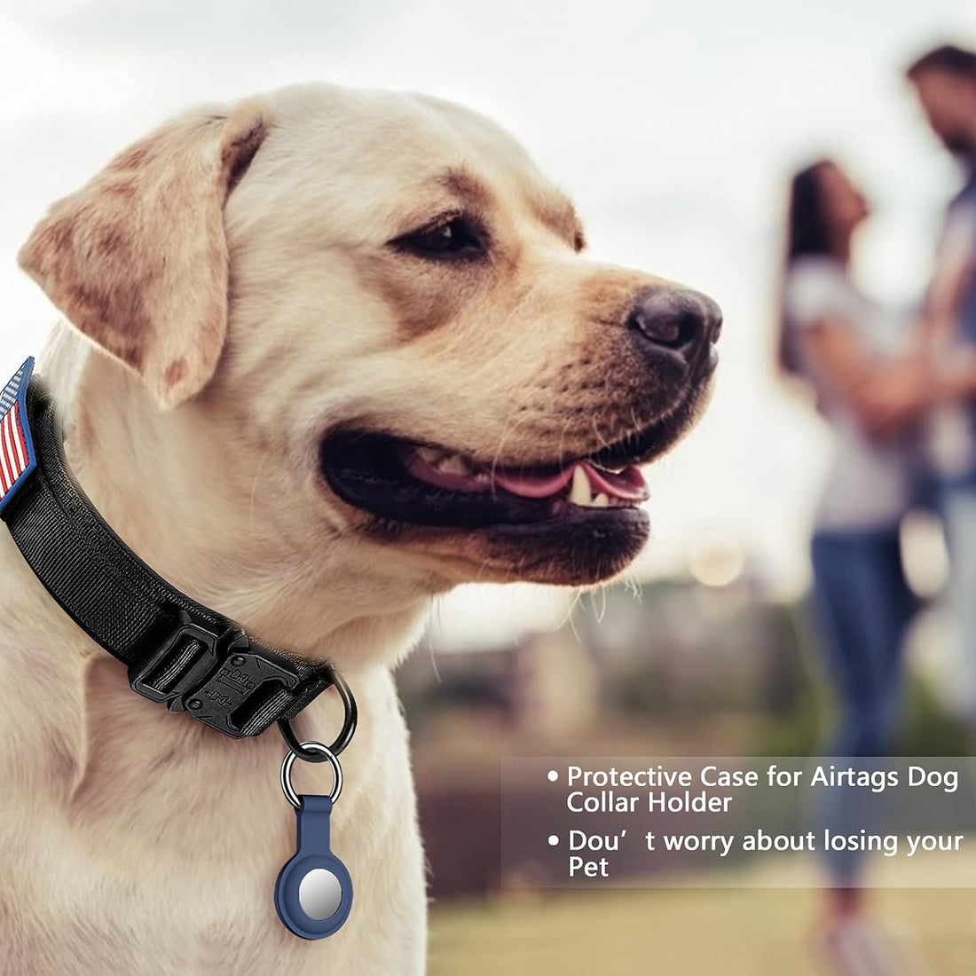 DAGANXI Tactical Dog Collar, Adjustable Military Training Nylon Dog