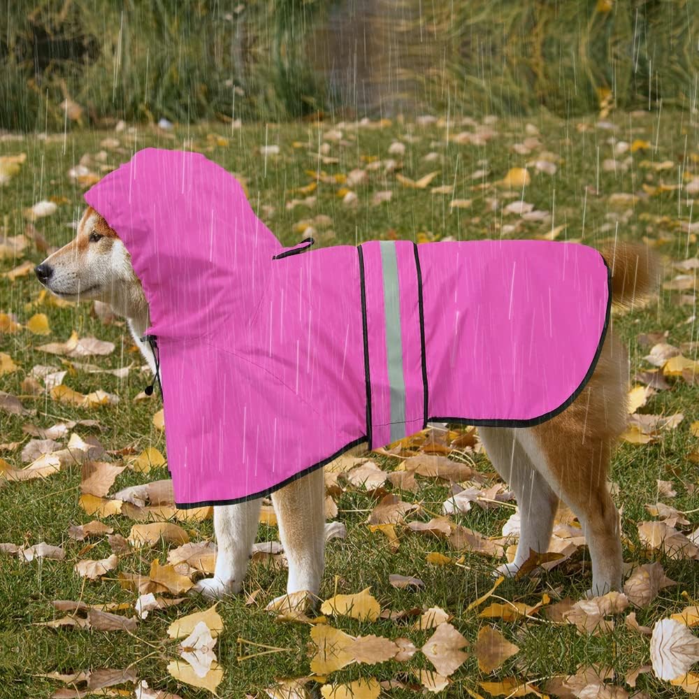 Waterproof Dog Raincoat - Adjustable Pet Rain Coats