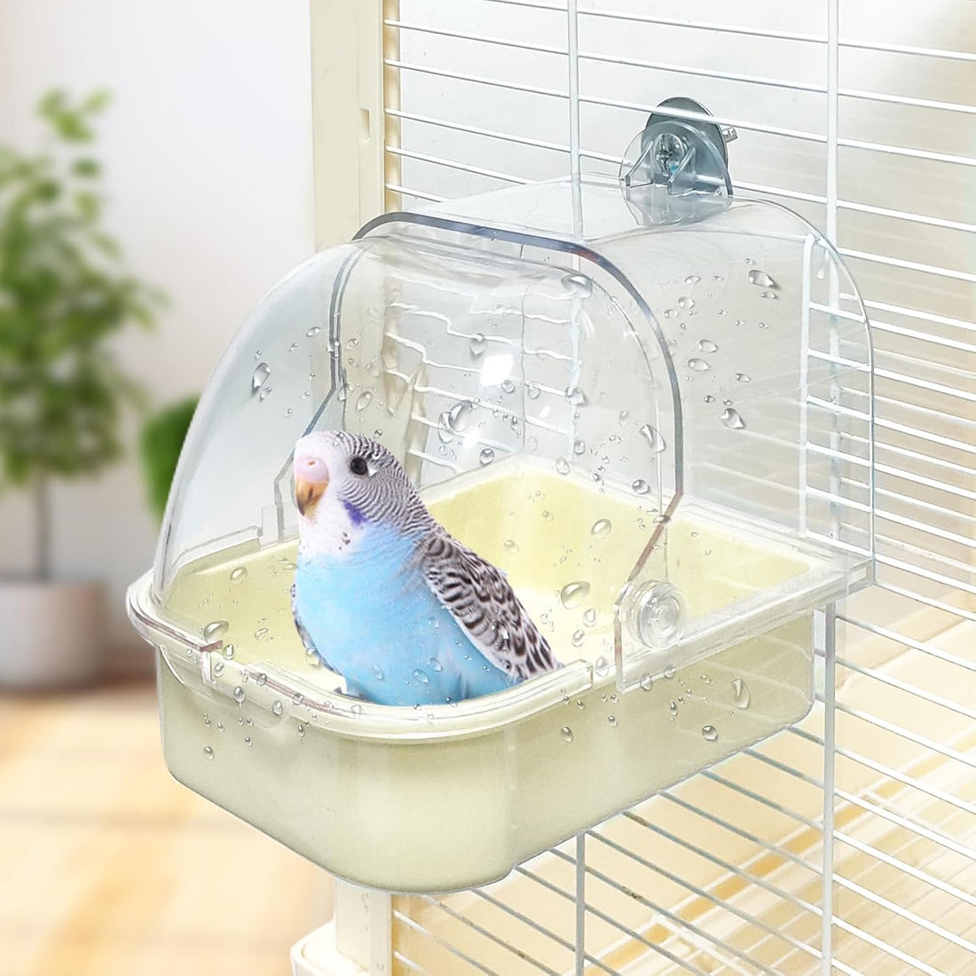 Bird Bath for Cage, Cleaning Pet Supplies Cockatiel Bird Bathtub