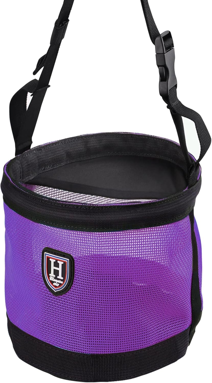 Harrison Howard Horse Muzzle Feed Bag, Breathable Mesh Grain Feed Bag
