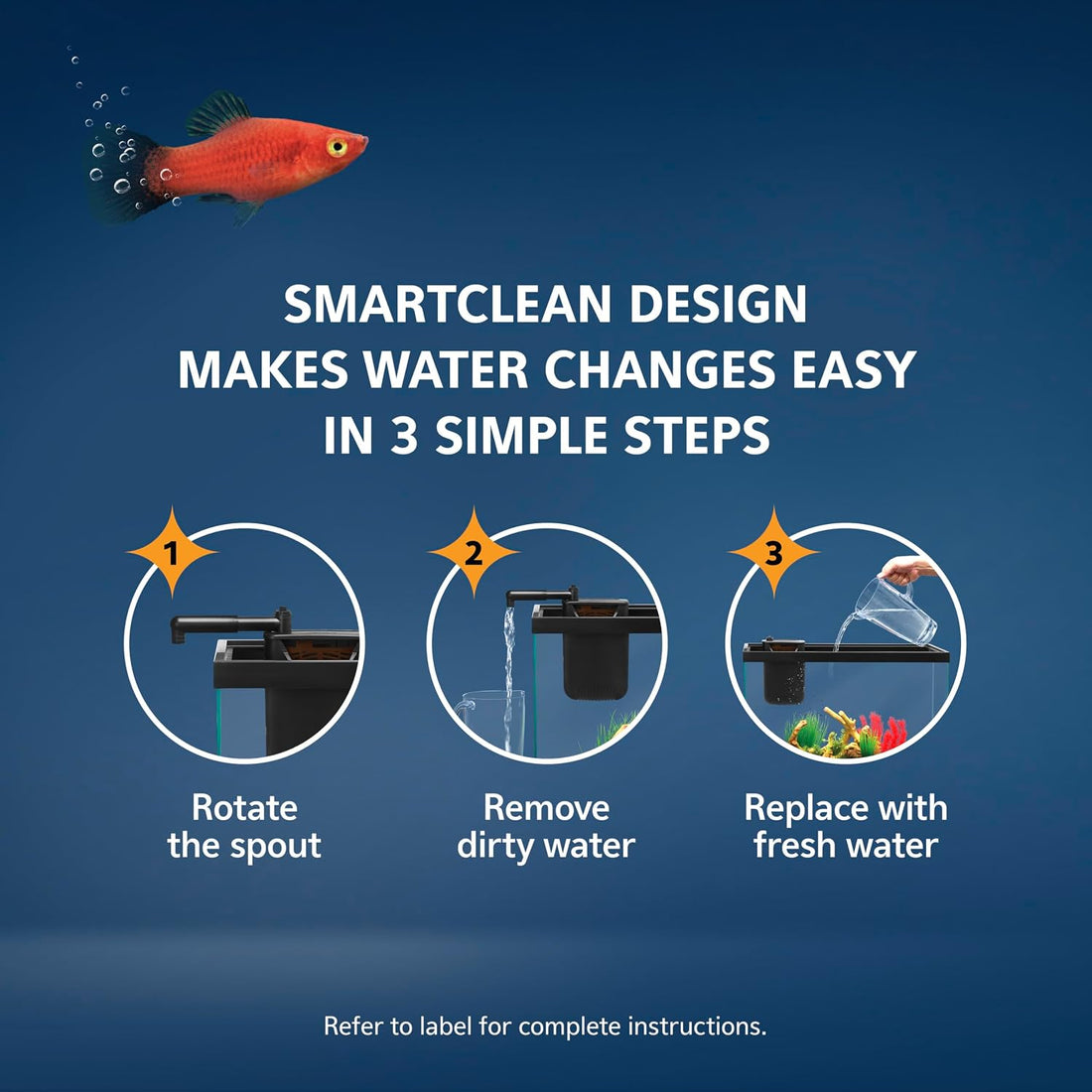 Aqueon QuietFlow Internal Filter with SmartClean Technology