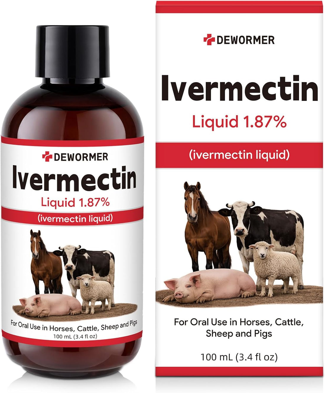 Dewormer, Liquid Formula, for Roundworms, Pinworms, and Others