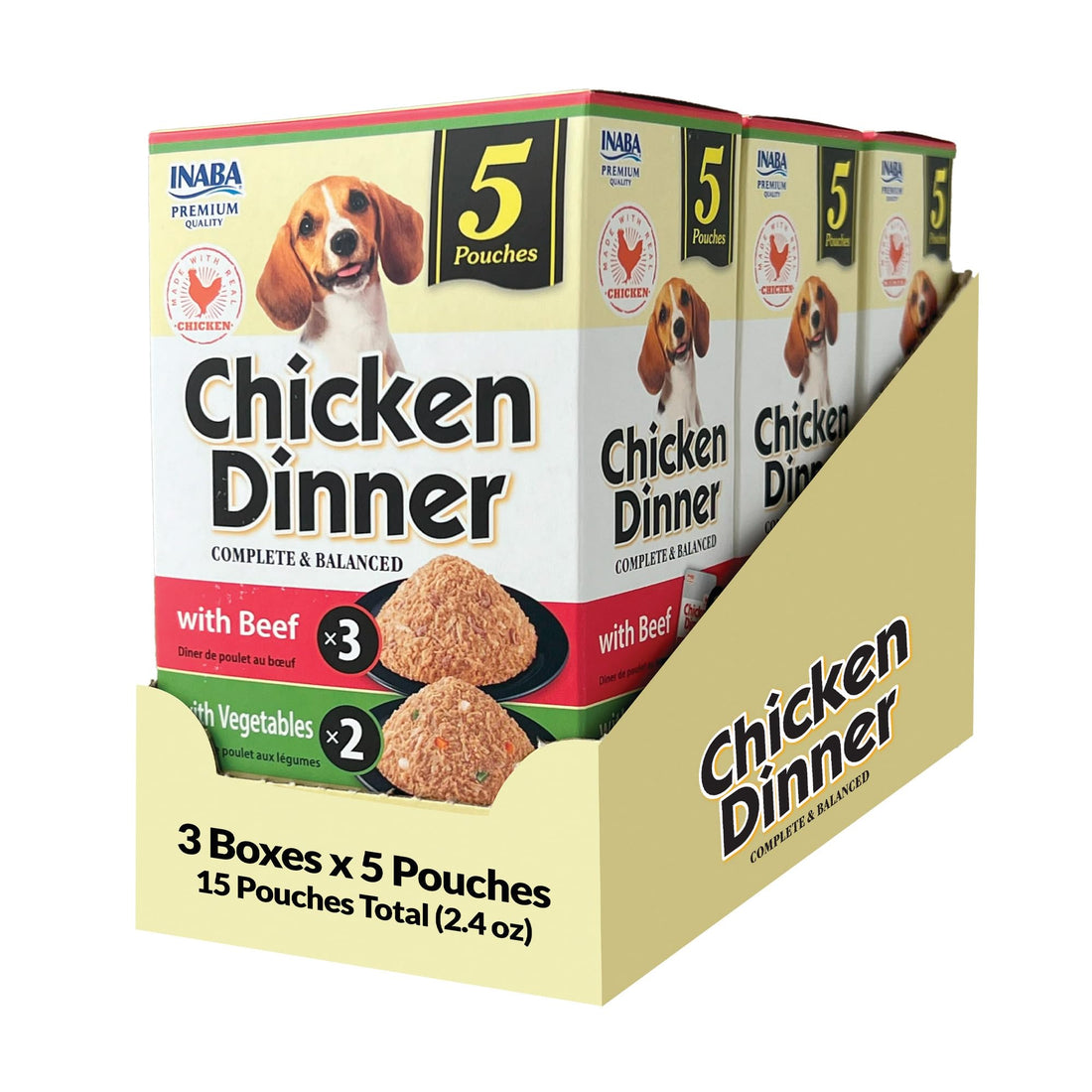 INABA Chicken Dinner for Dogs, Soft Pate Wet Dog Food