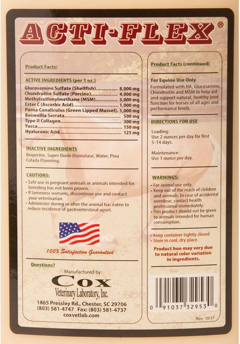 COX VETERINARY Acti Flex 4000 Solution 32 oz
