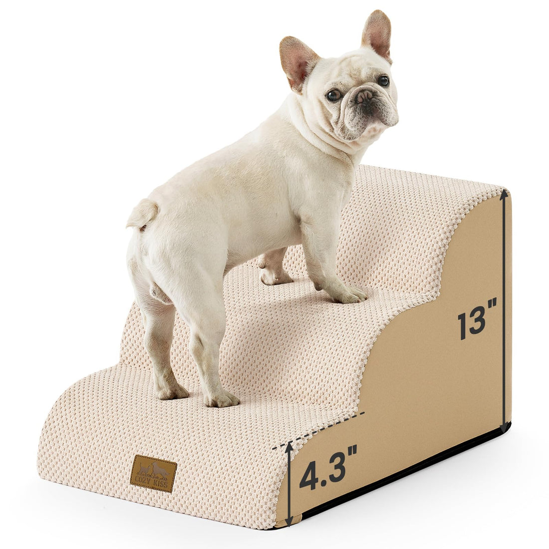 COZY KISS Dog Stairs for Small Dogs 13" H