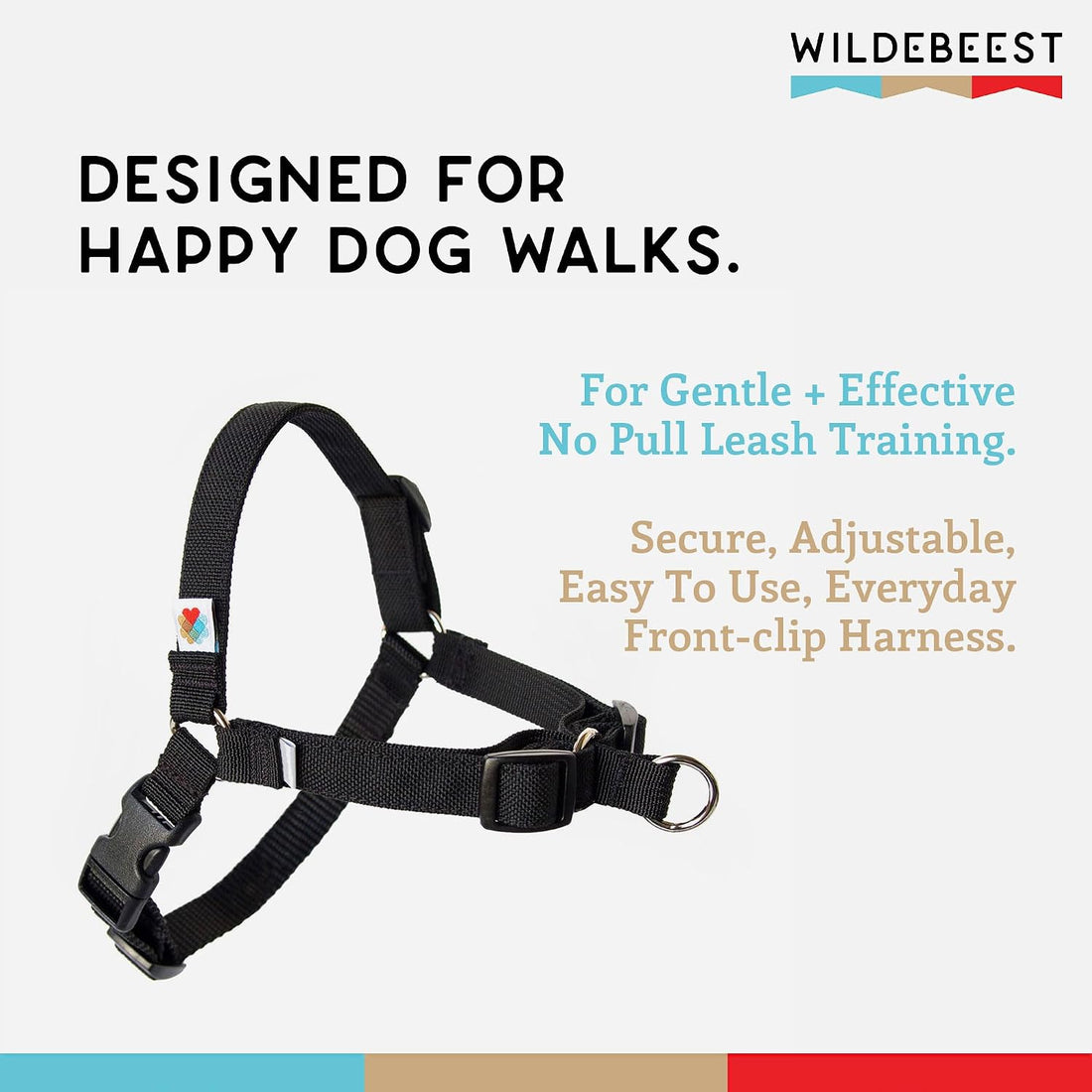 Wildebeest No Pull Dog Harness | Comfortable Training Harnesses