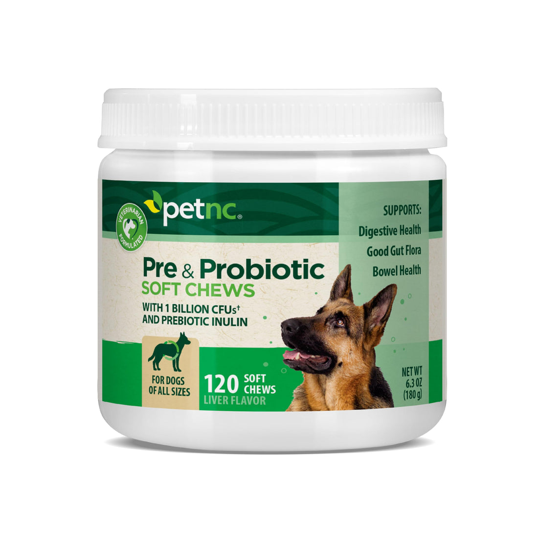 PetNC Natural Care Liver Flavor,Cheese Pre & Probiotic Soft Chews