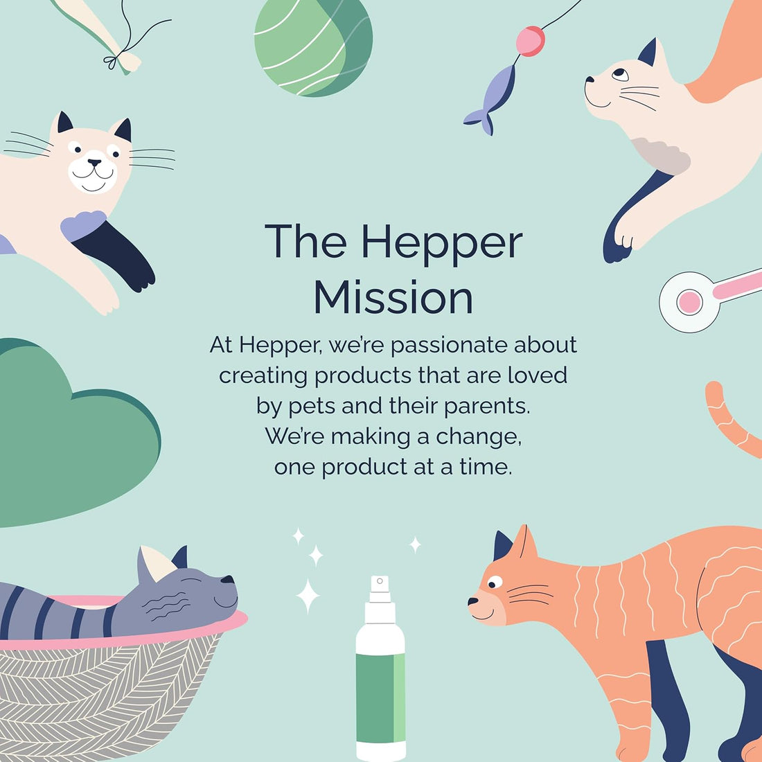 Hepper Pet Cologne Spray for Dogs & Cats - Cucumber & Aloe - 8oz