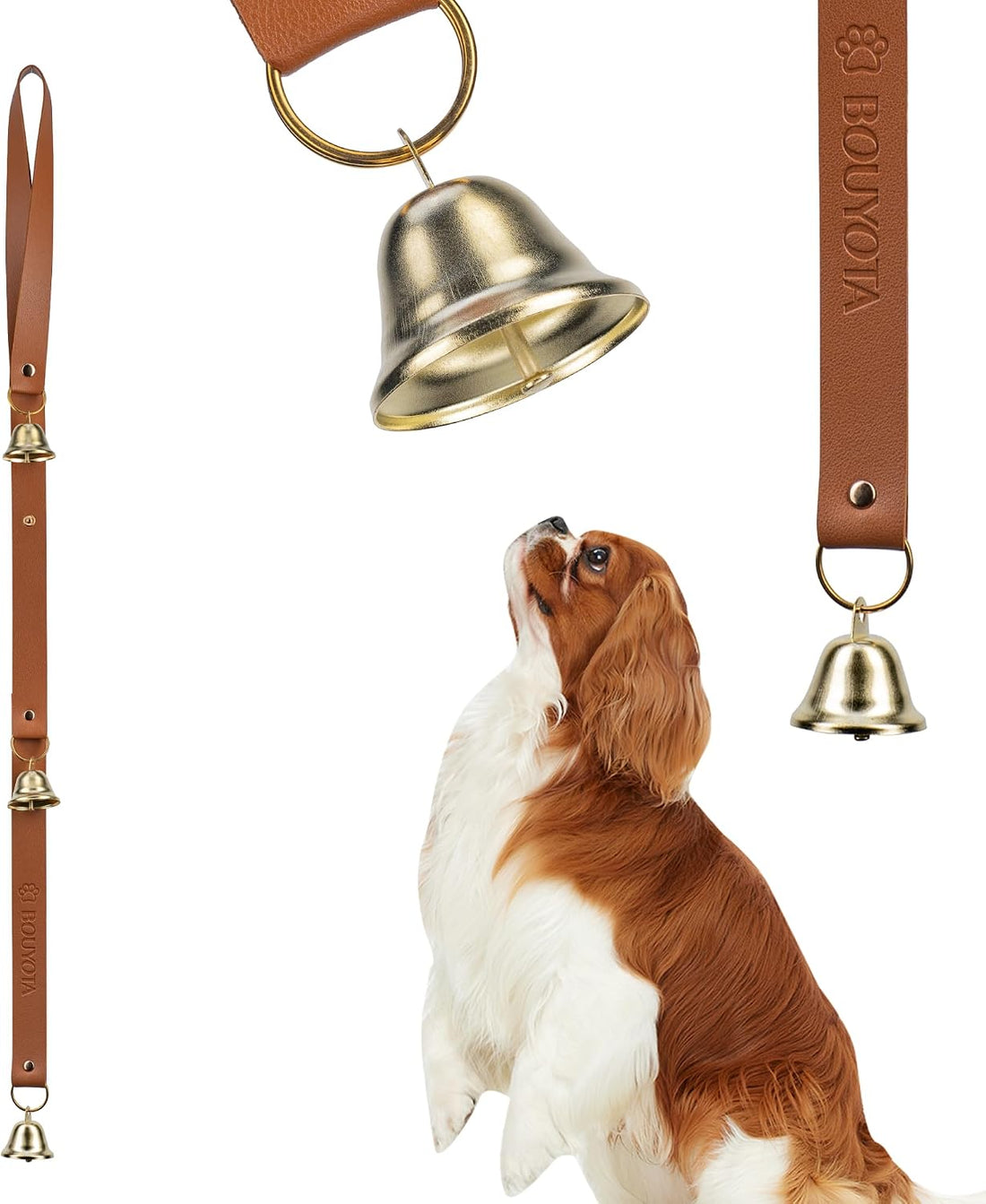 Leather Dog Door Bells, Dog Door Bells for Potty Training