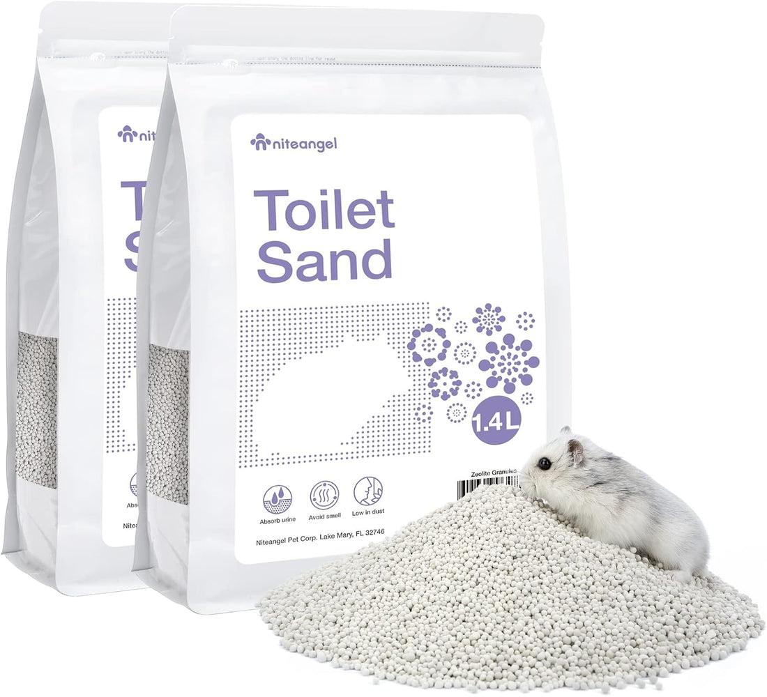 Niteangel Training Litter Potty Sand: 1.4 L x 2 Absorb Odor & No Dust
