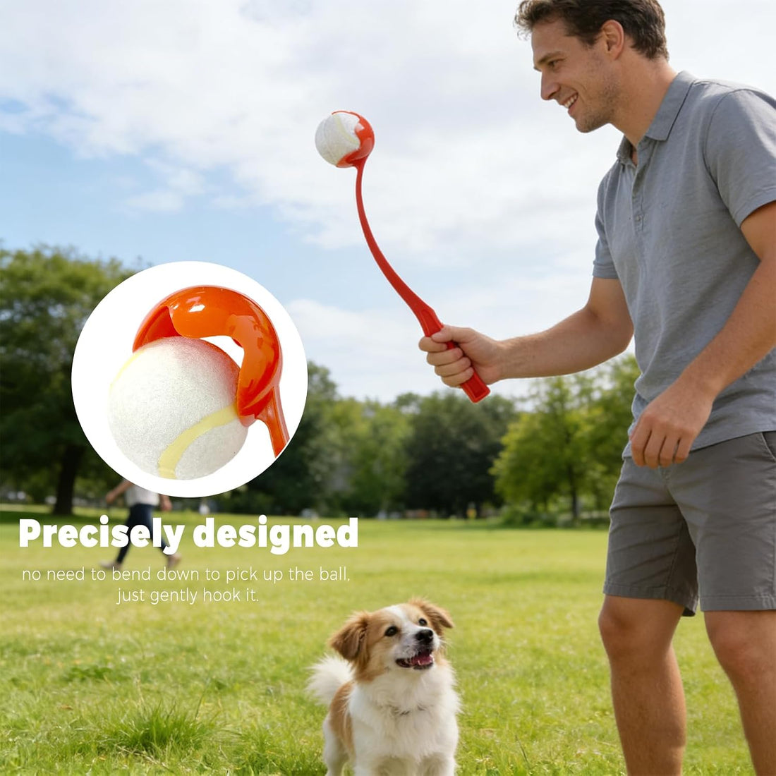 Tennis Ball Thrower for Dogs,Dog Ball Launcher for Dogs 15 Inch