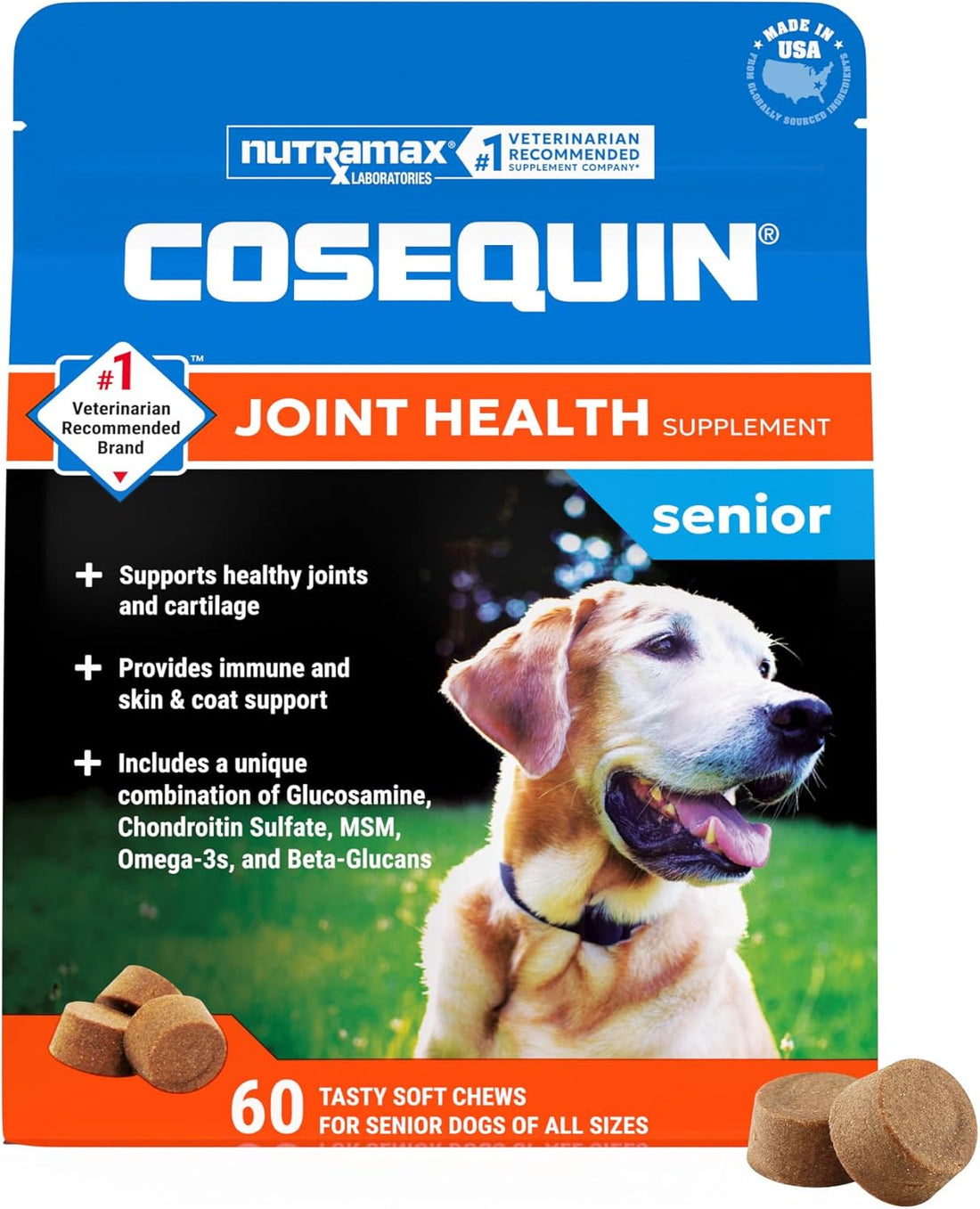 Nutramax Cosequin for Senior Dogs Joint Health Supplement