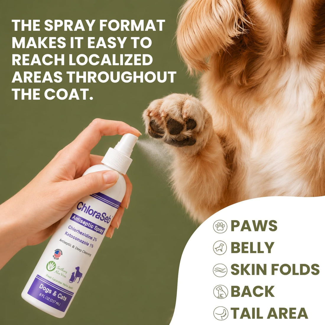 Skin & Coat Care Spray for Dogs and Cats