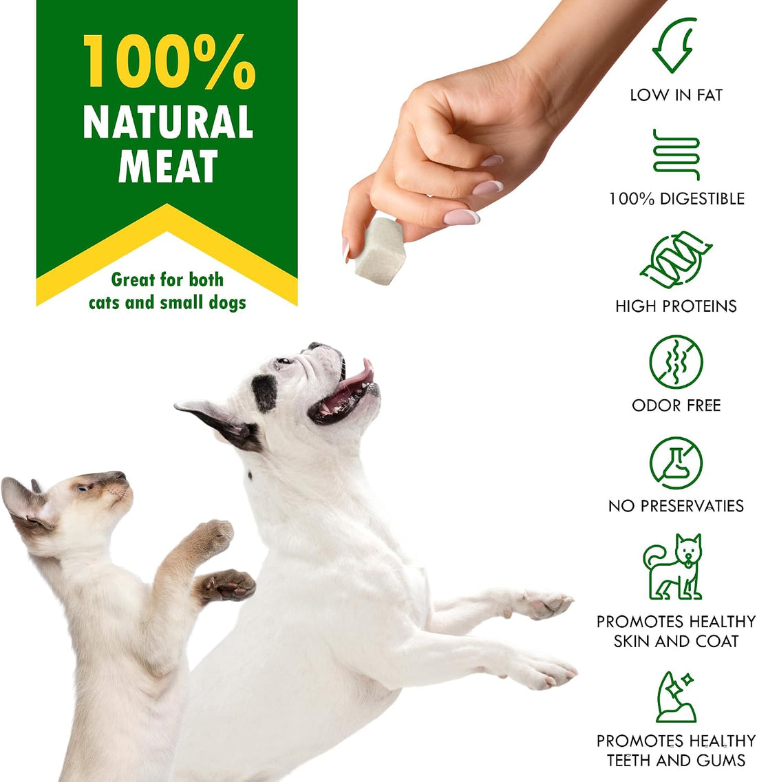Beloved Pets Dog & Cat Treats Freeze Dried Chicken Cubes 5.3 oz