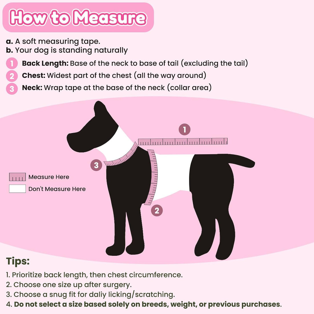 Surgery Suit for Female Dog After Spaying with Back Zipper
