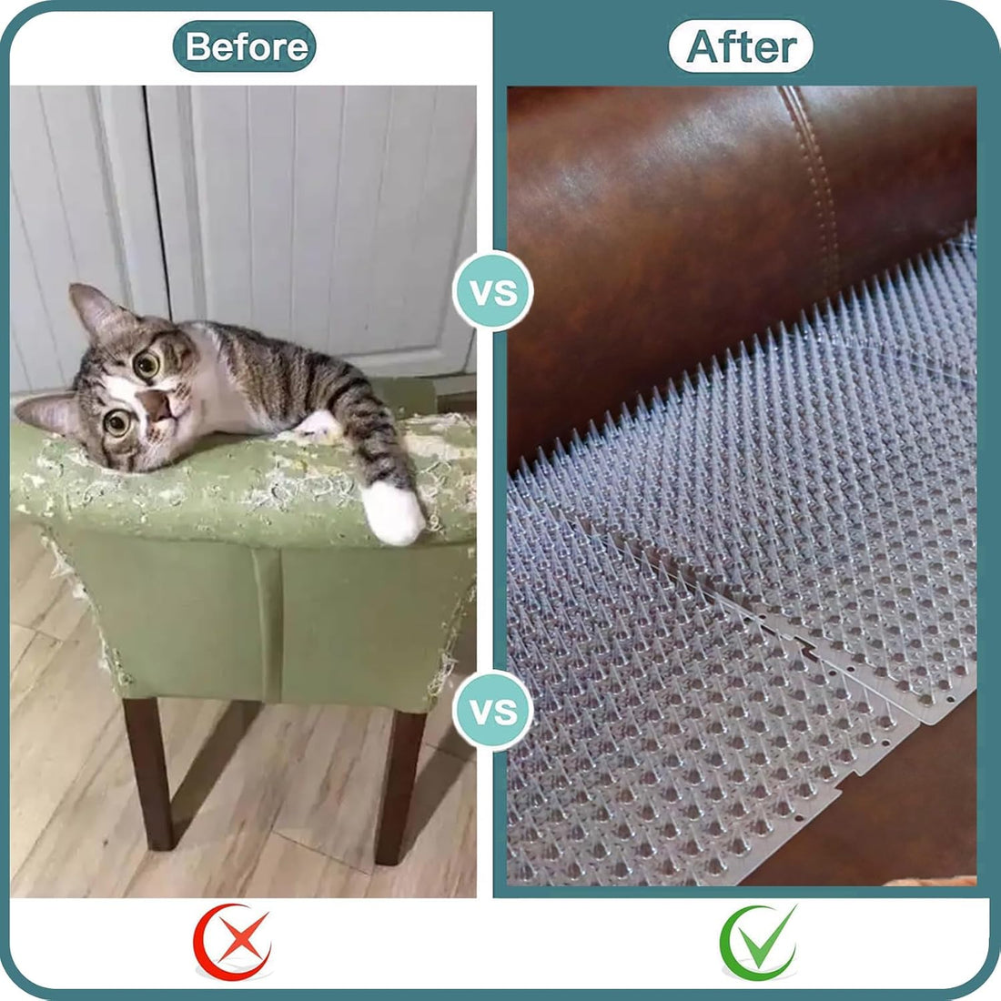 Cat Deterrent Scat Mats for Indoor & Outdoor Use