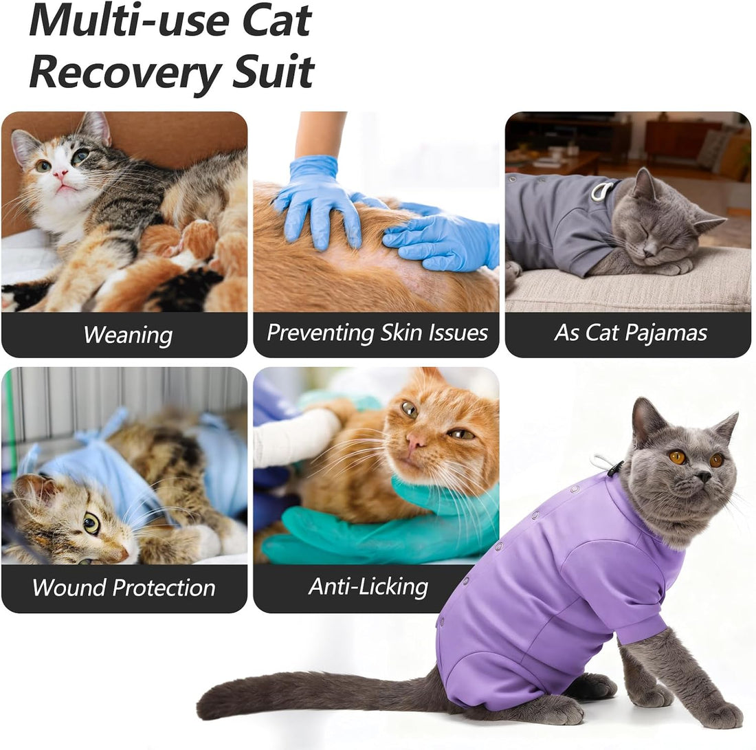 Dotoner Cat Recovery Suit Female Cats After Surgery Spay Soft