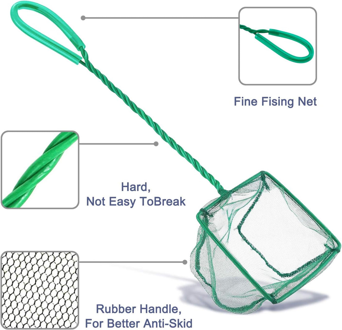 Aquarium Fish Nets, DSSPORT 4 Inch Small Mesh Fish Catch Nets