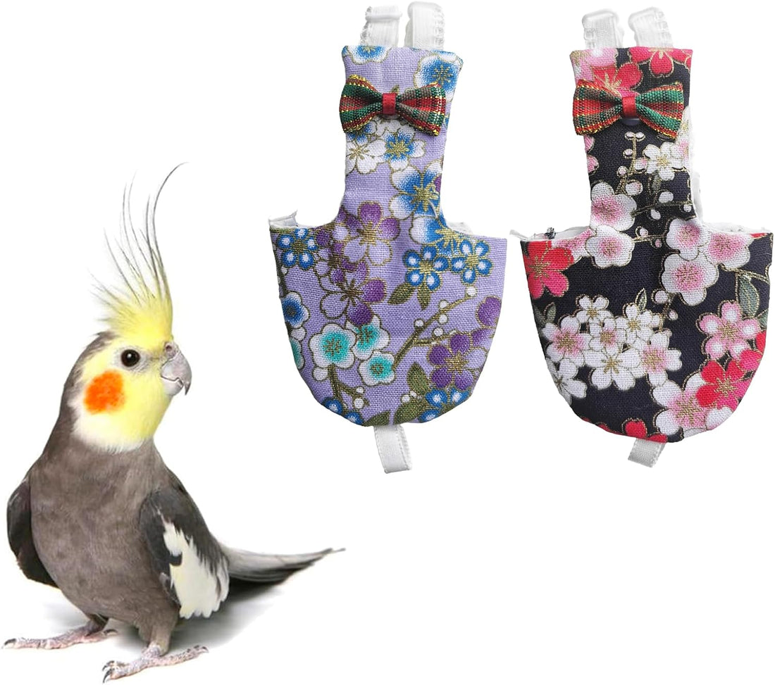 Bird Diapers 2 Pack, Small Parrot Clothes