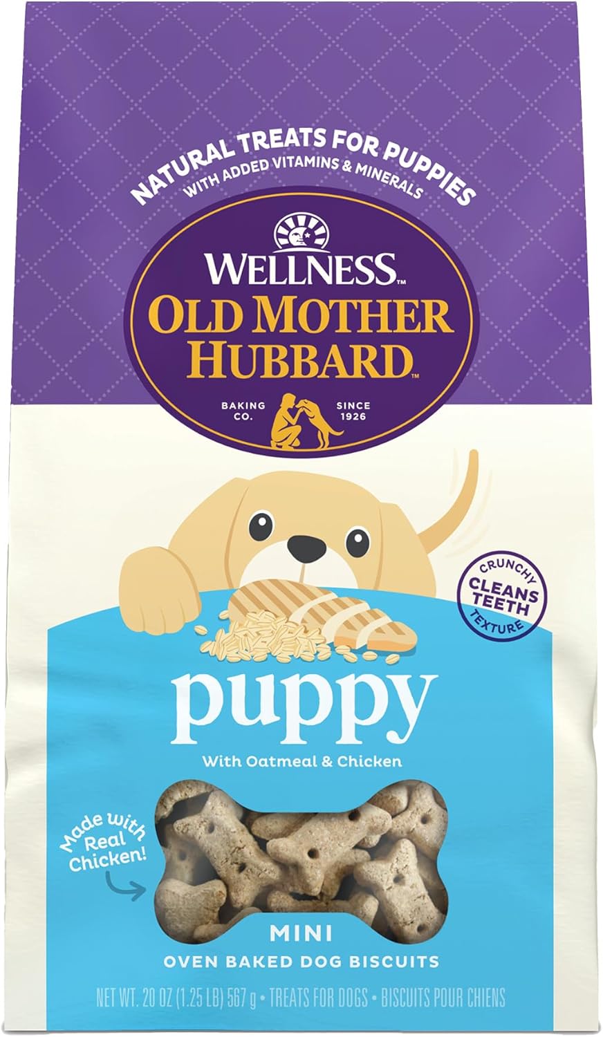 Old Mother Hubbard Wellness P-Nuttier Dog Biscuits, Natural