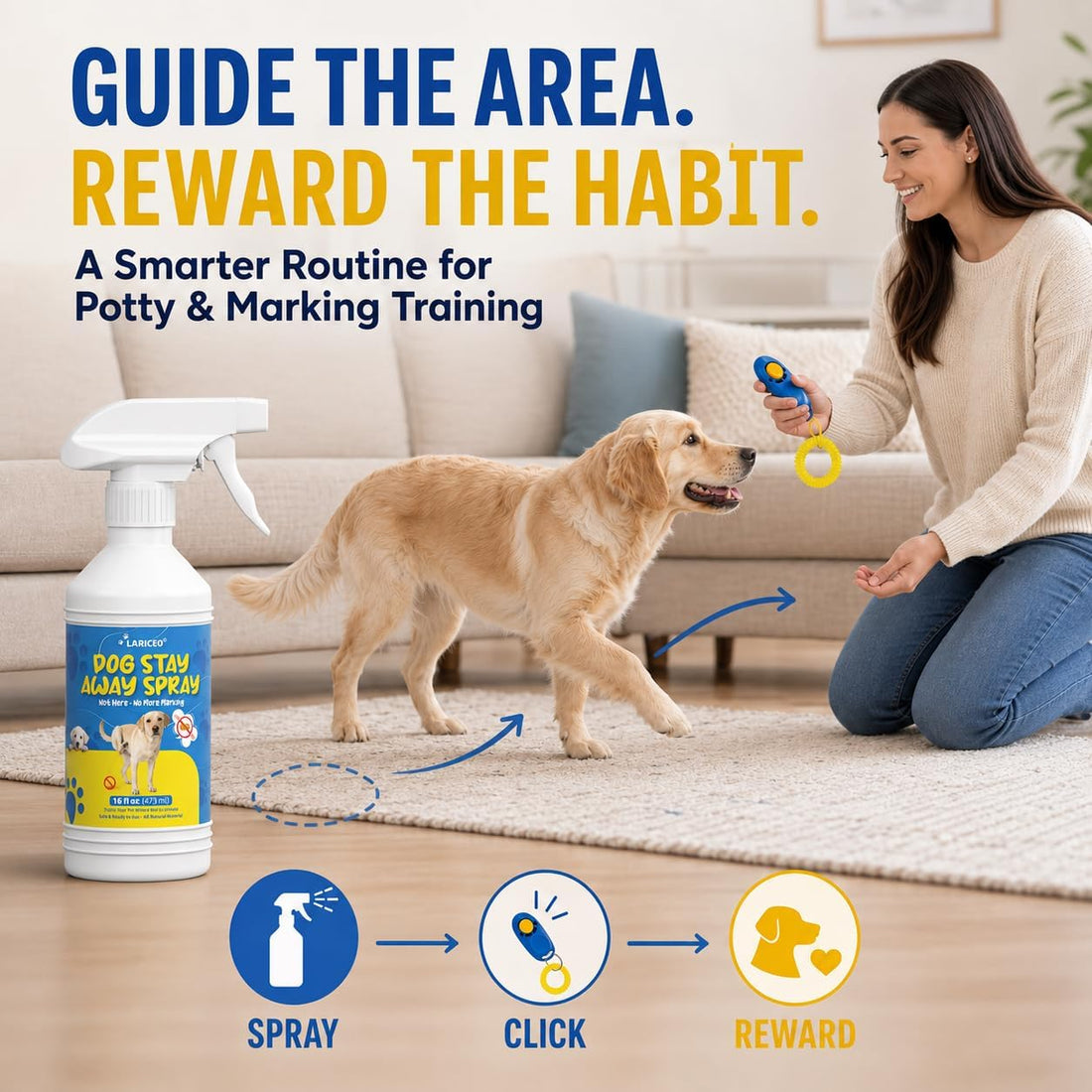 Dog Pee Spray for House Training, Indoor & Outdoor, 16 Fl Oz