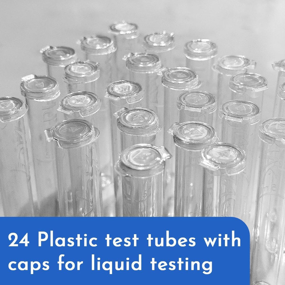API Replacement Plastic Test Tubes with CAPS for Any Aquarium Test