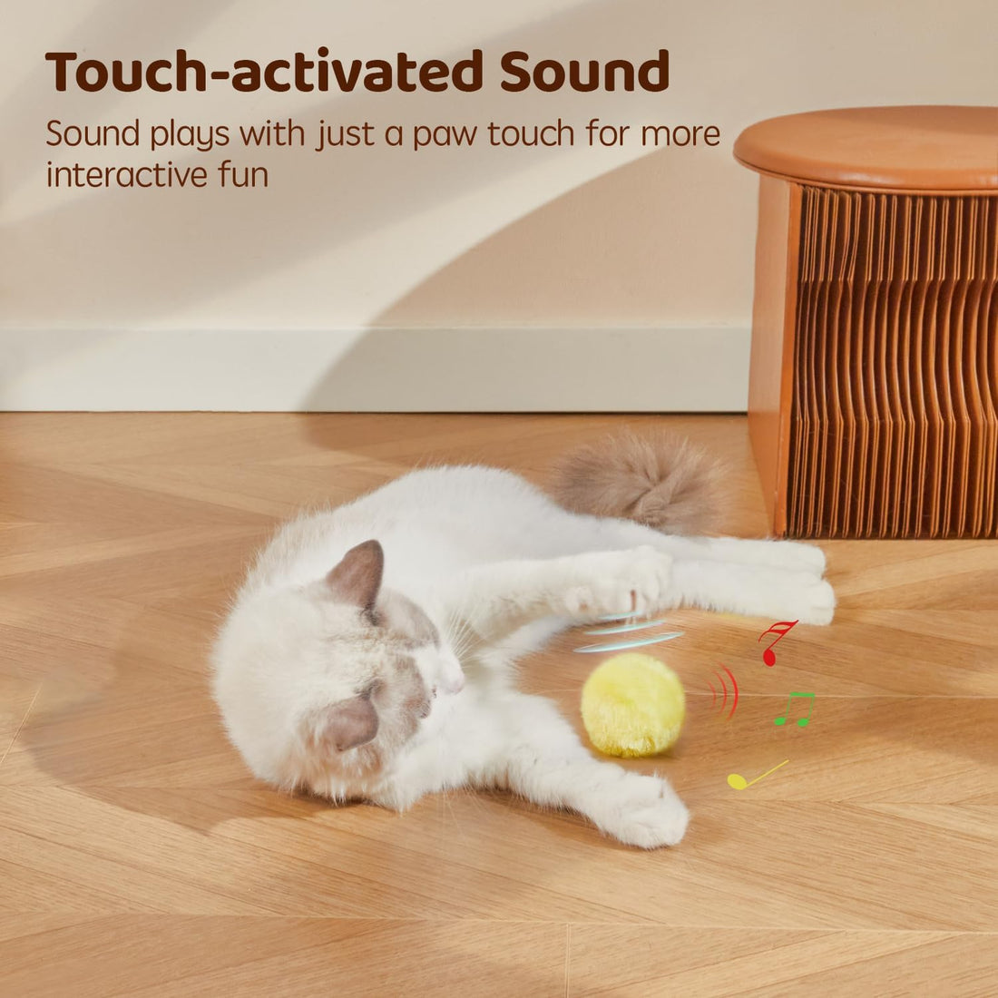 Potaroma Chirping Cat Toys Balls with SilverVine Catnip, Upgraded