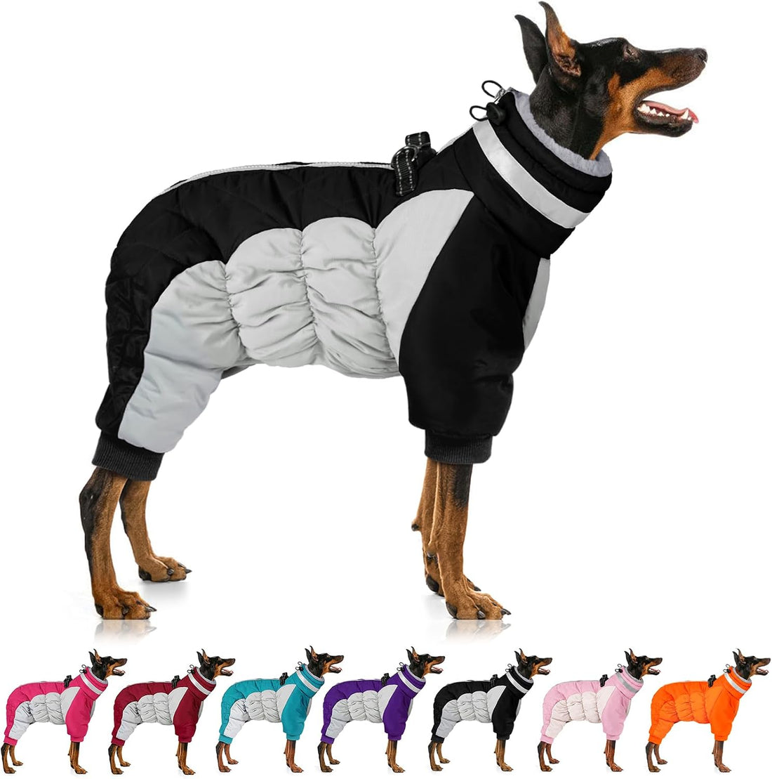MIGOHI Full Body Dog Coat,Warm Coats for Small Medium Dogs, M