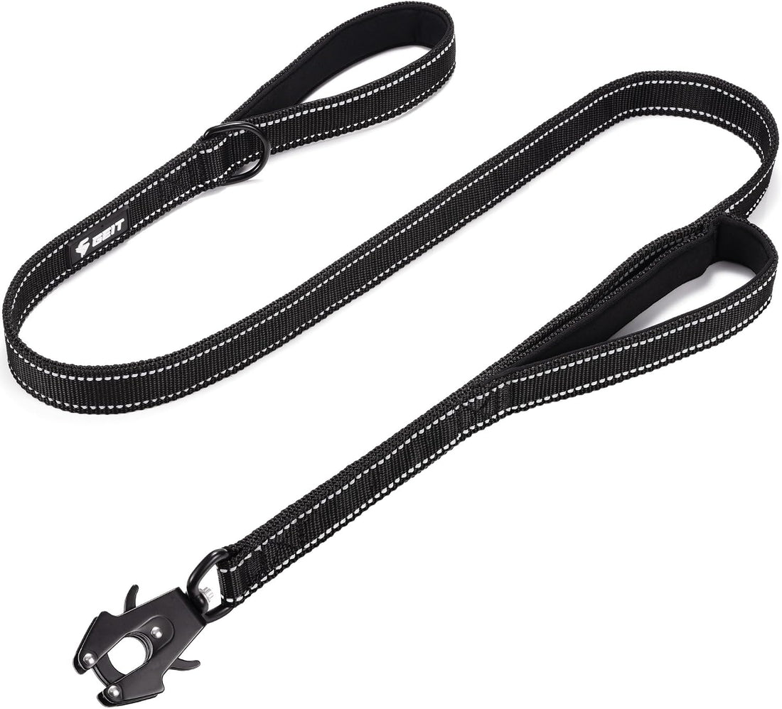 GEIT 2 Padded Handles Heavy Duty Dog Leash for Small Medium and Large