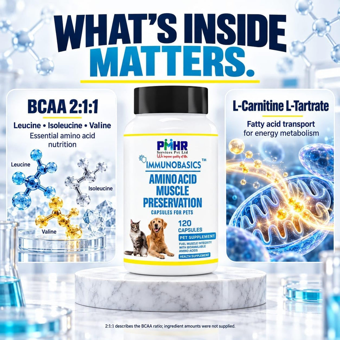 Amino Muscle Preservation Capsules for Dogs & Cats