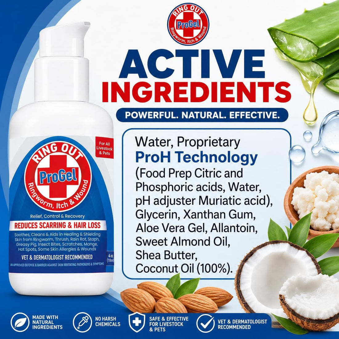Ring Out ProGel Targeted Wound Care for Sheep, Goats, Cats