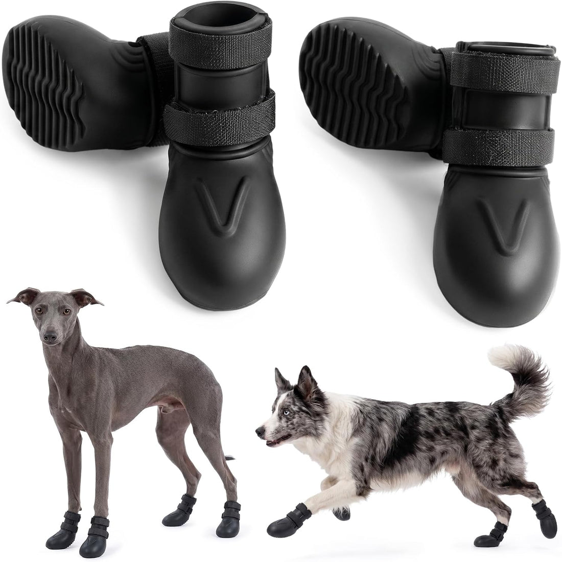 4Pcs Summer Dog Shoes for Hot Pavement