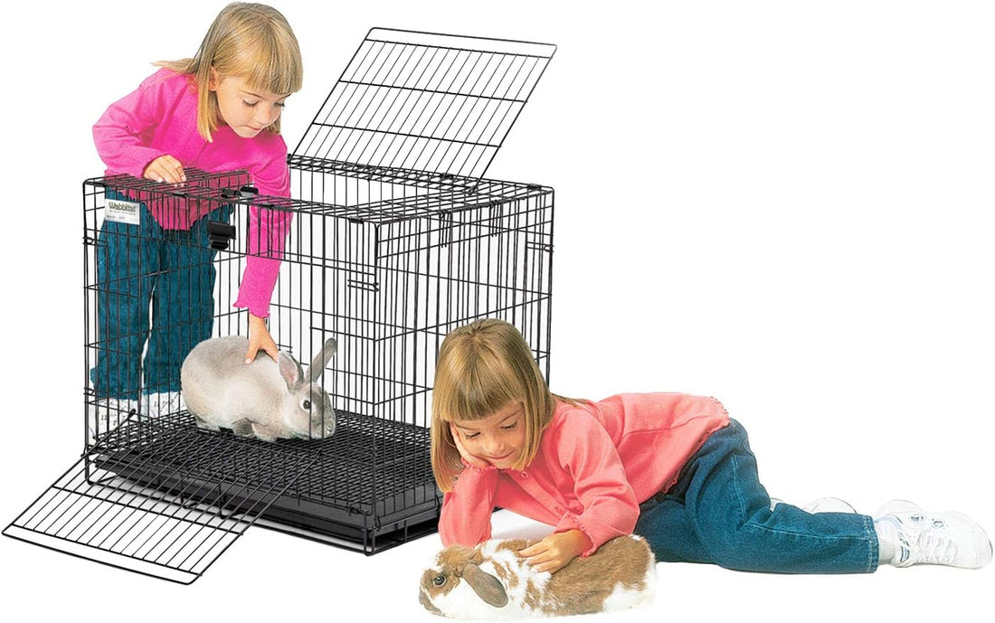 MidWest Homes for Pets Small Wabbitat Rabbit Cage, Grid Mesh Floor