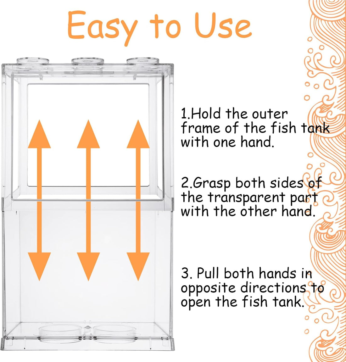 QTLCOHD 4 Pack Small Betta Fish Tank, 0.6 Gallon Mini Aquarium Tank