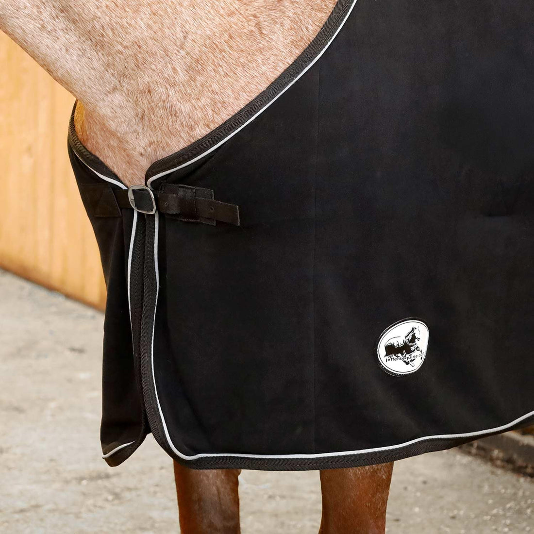 Jeffers Standard Neck Fleece Cooler for Horses, 81" - Black