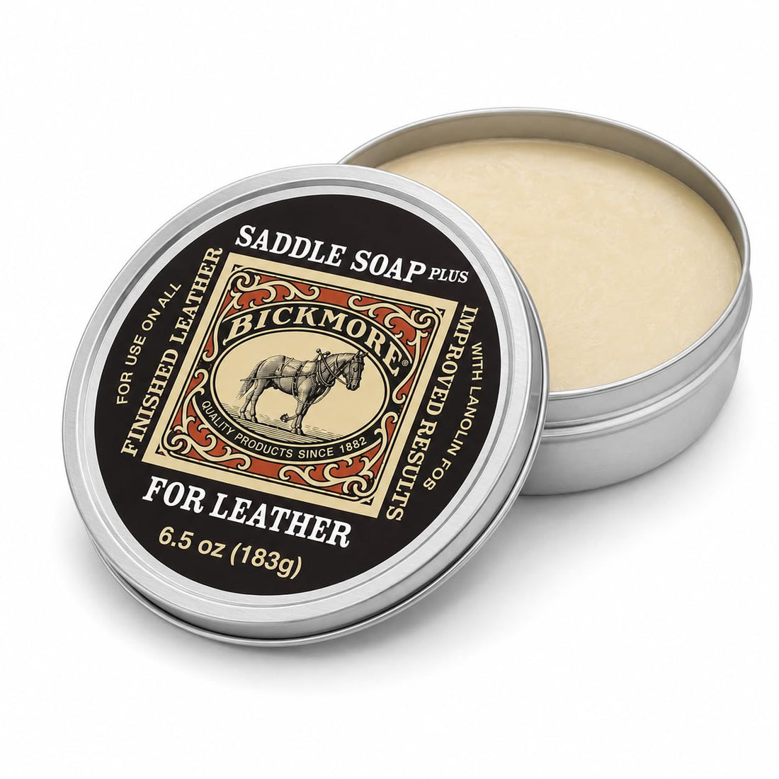 Bickmore Saddle Soap Plus 2.8 oz, Cleaner & Conditioner